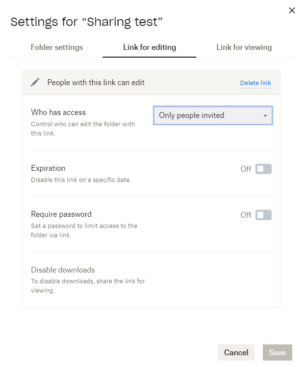 Dropbox Folder Settings and Permissions ITS Documentation